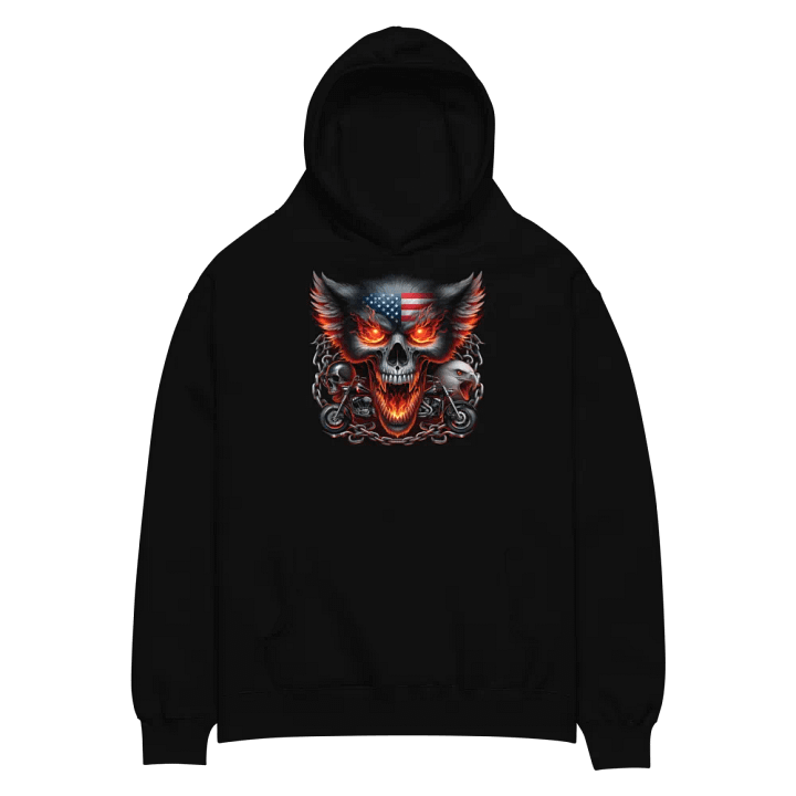 Patriotic Flames Oversized Hoodie #4 product image (2)