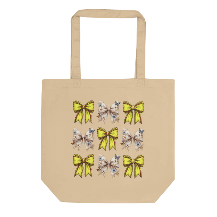 Spring Bows Softball Bountiful Organic Tote product image (1)