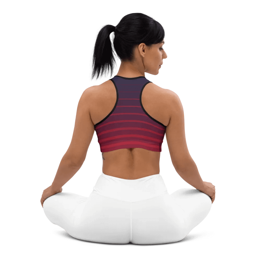 Sunset Horizon Custom Sports Bra product image (10)