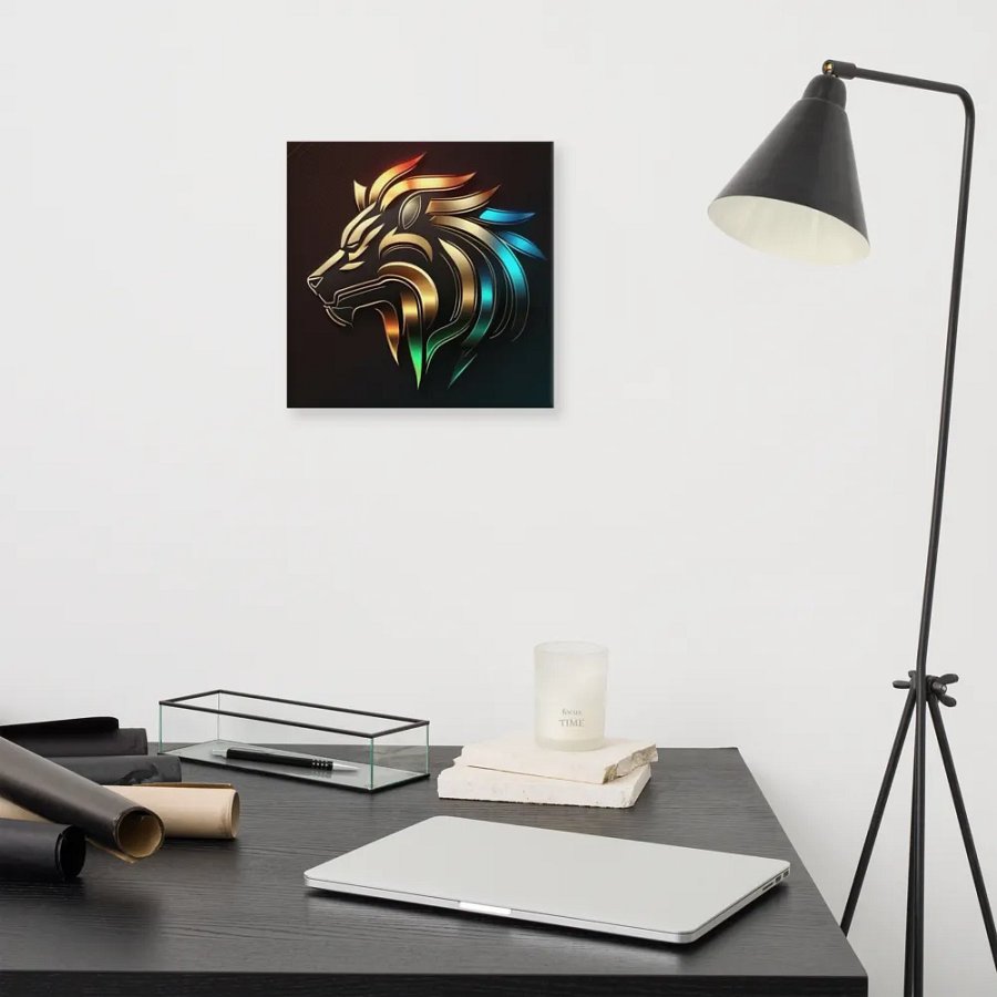 Lion logo canvas product image (16)