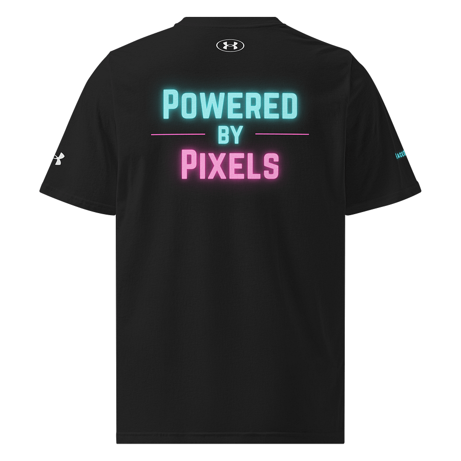 Powered by Pixels – Retro Neon Performance Tee product image (1)