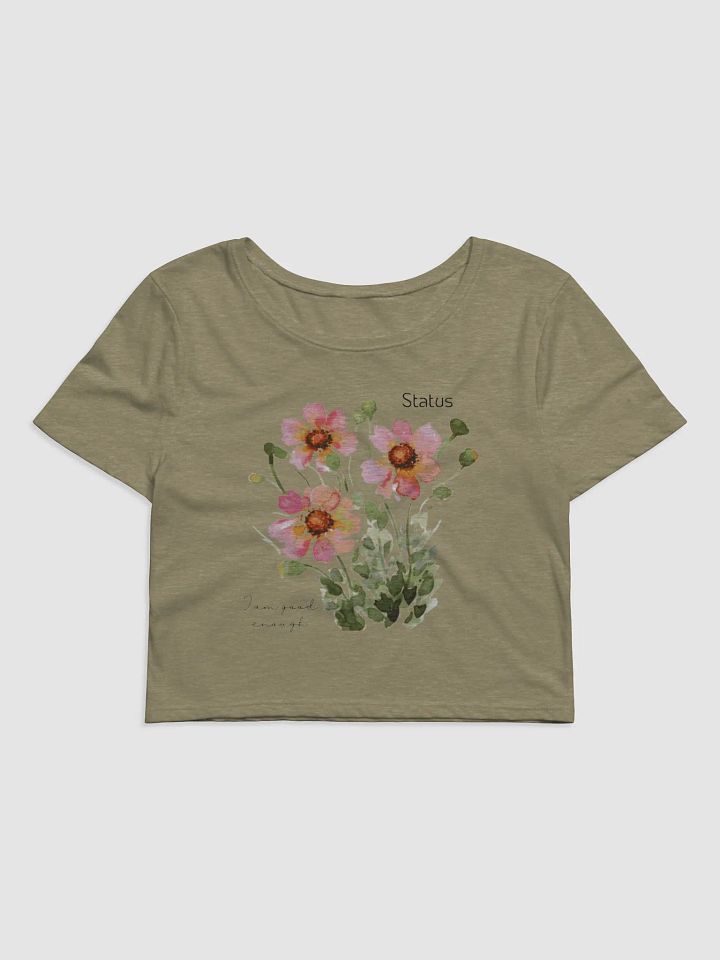 I Am Enough Status Crop Top product image (2)