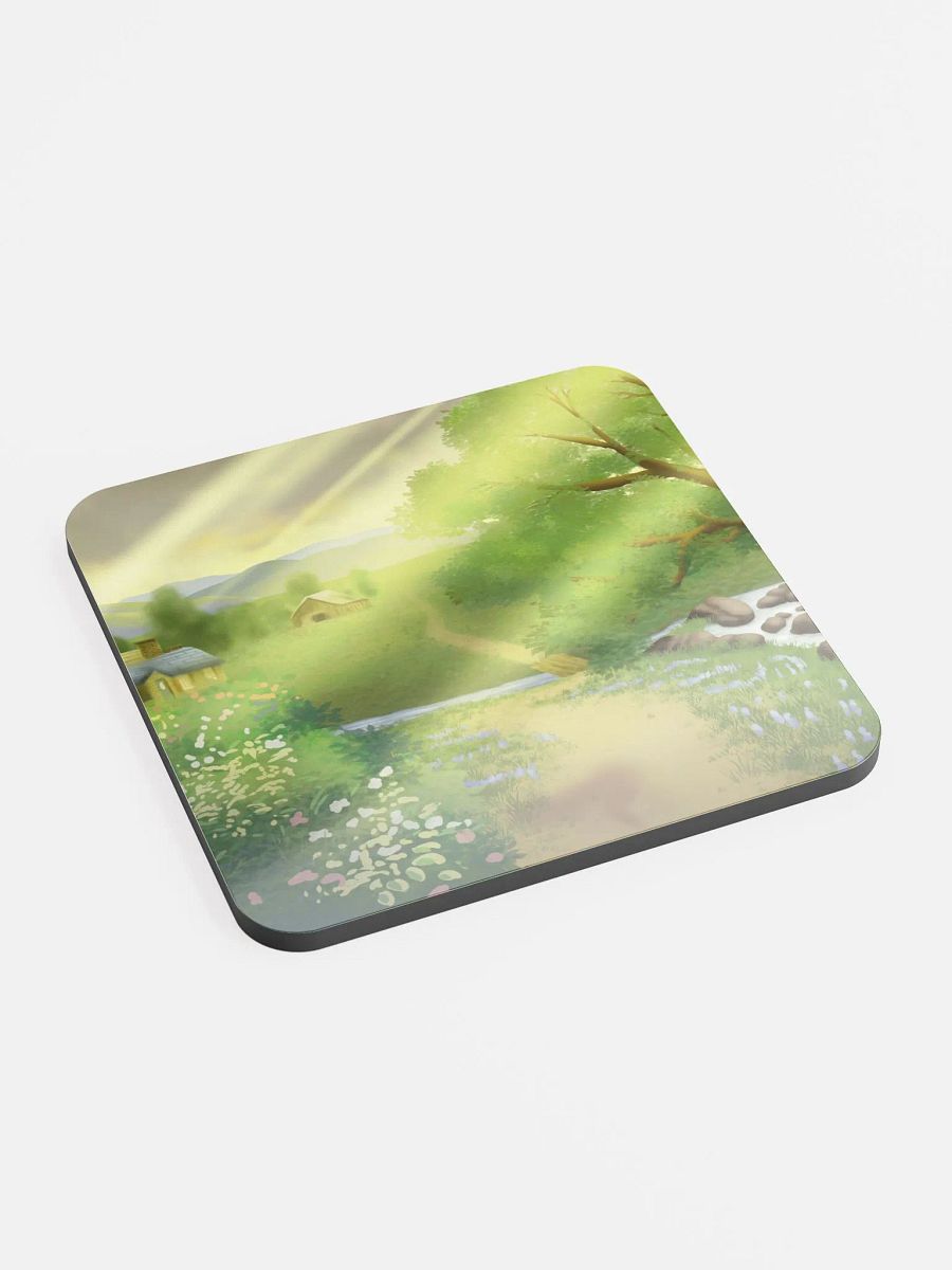 Art Fight 2023: "Valley Rays" Glossed Cork Coaster product image (4)