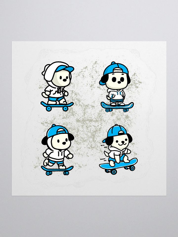 Skater Pup Crew Sticker Set product image (2)