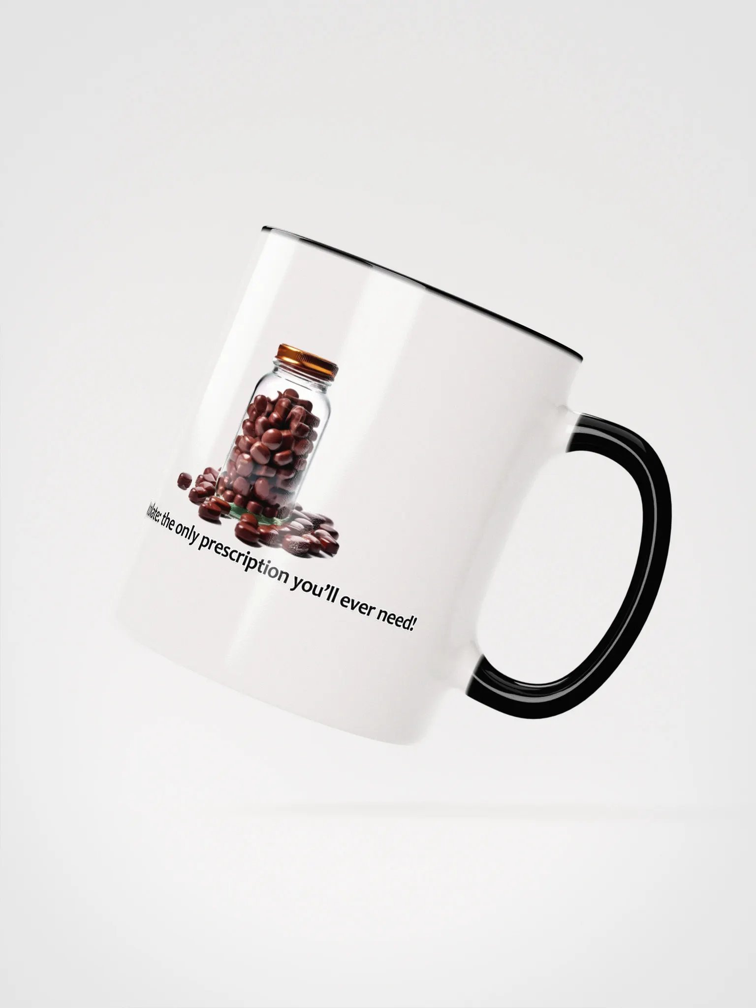 Chocolate: the only prescription you’ll ever need! COLORED MUG product image (2)