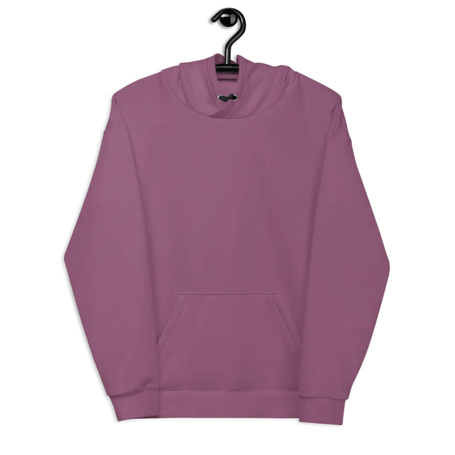 Plain Dark Lilac Purple Soft Summer Unisex Recycled Polyester Heavyweight Premium Hoodie by Treasure Pie product image (8)