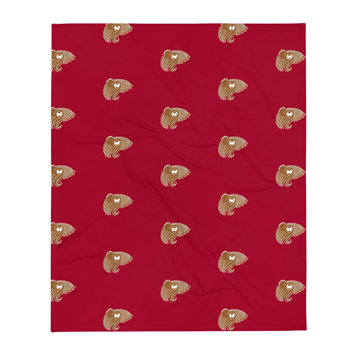 Gingerbread Cuttlefish Throw Blanket - Red product image (1)