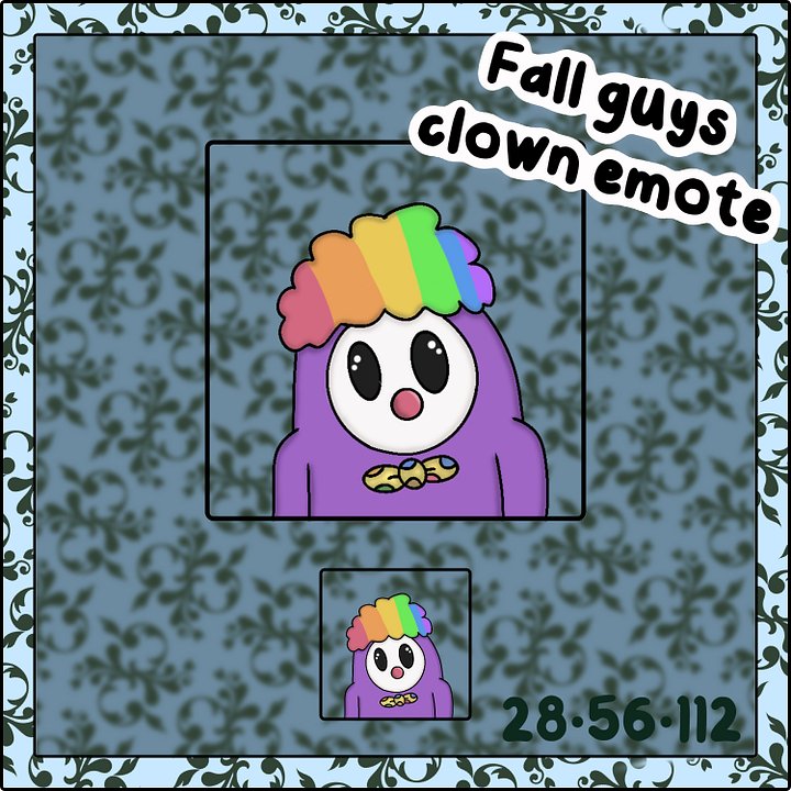 Fall guys clown emote product image (1)
