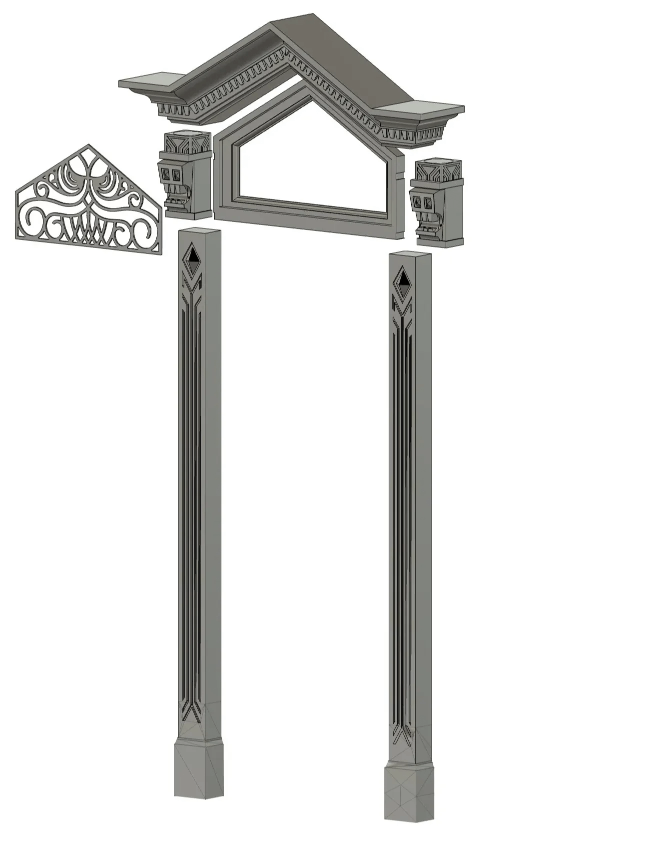 Haunted Mansion Door Frame 3D Model product image (2)