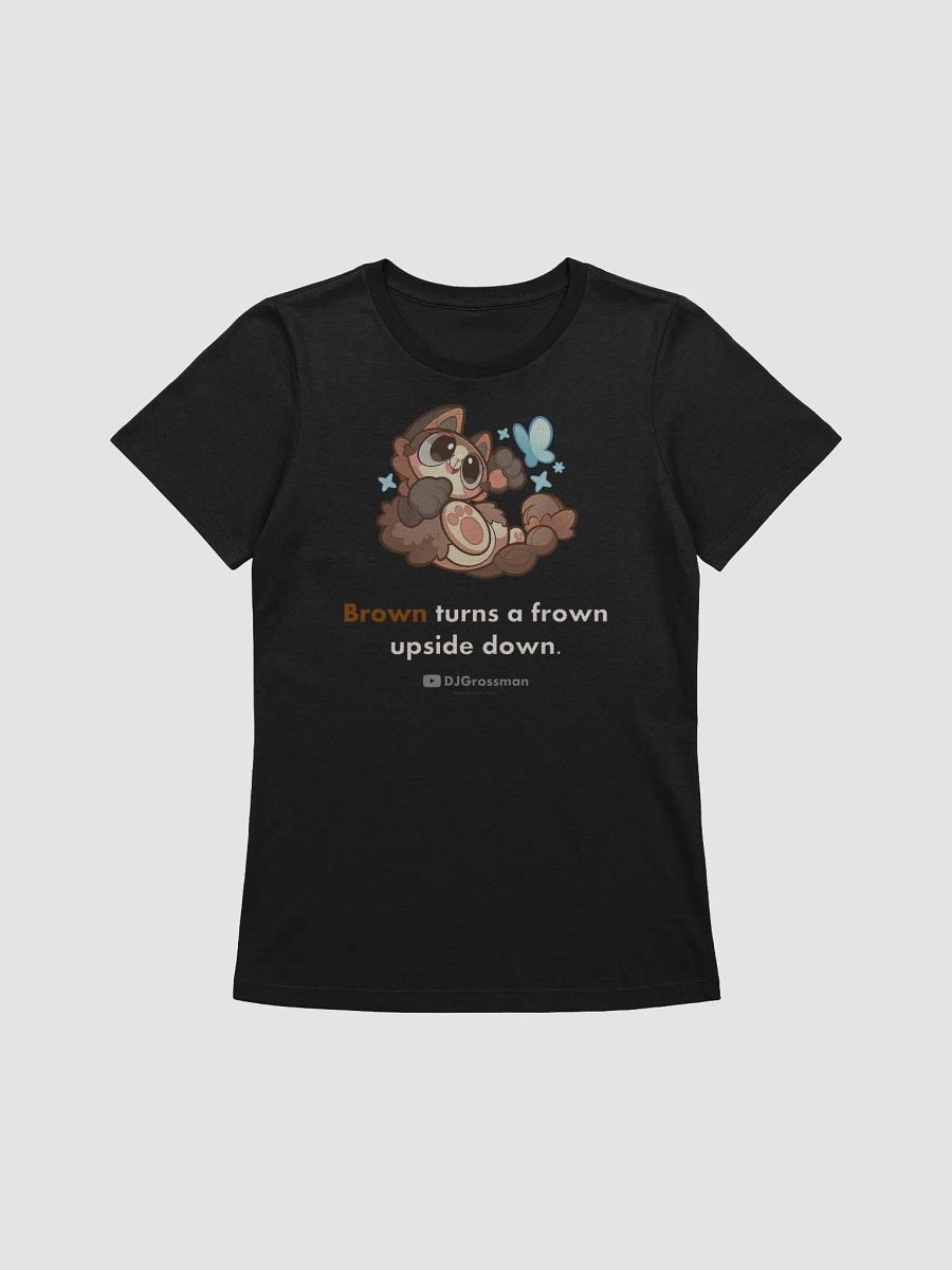 Playing Terra • "Brown turns a frown upside down." • Women's Supersoft Relaxed-fit T-shirt product image (1)