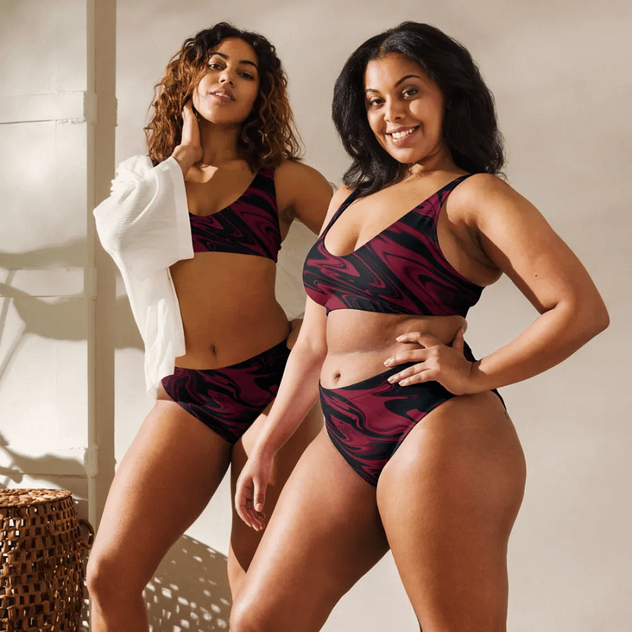 Stylish Swirl Recycled High Waisted Bikini product image (2)
