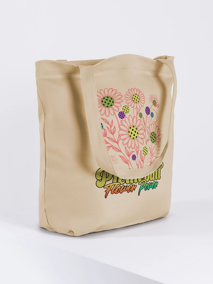 Pickleball Flower Power Eco Tote product image (4)