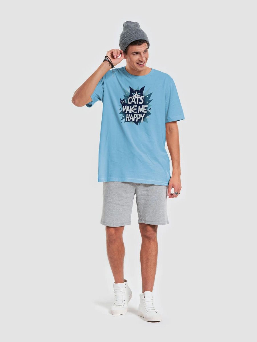 Geometric Cat Happiness T-Shirt product image (3)