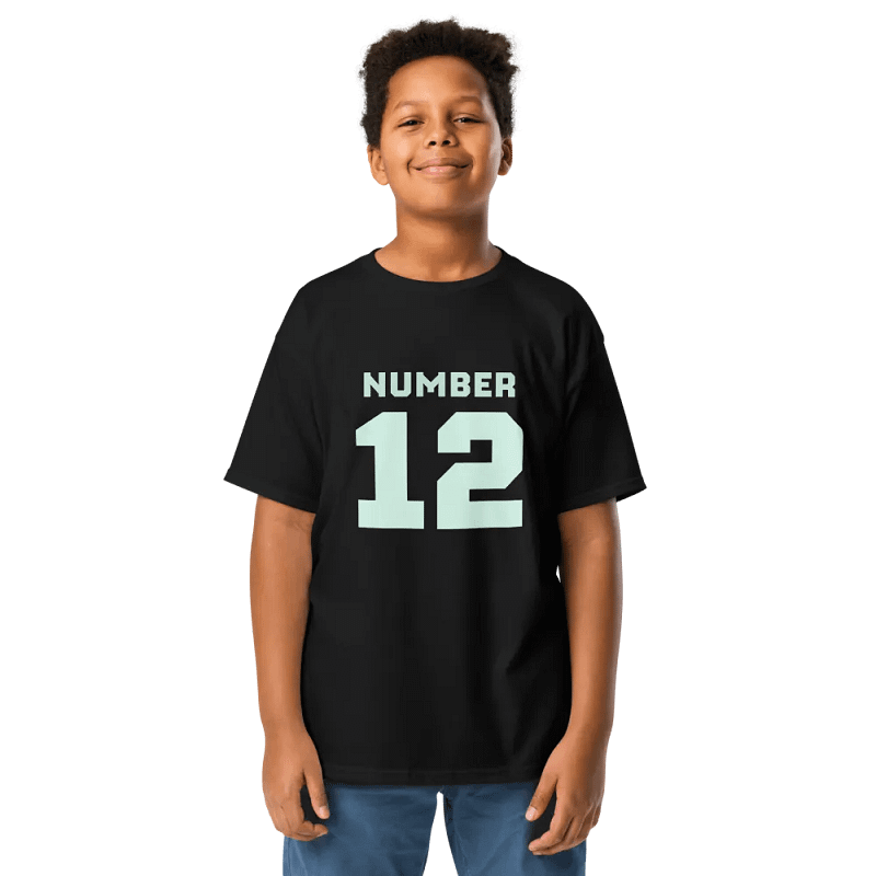 Vibrant Green Number 12 Tee