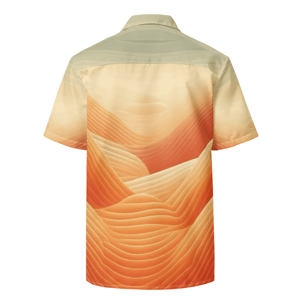Men's Full-Print Orange Hawaiian Shirt product image (5)