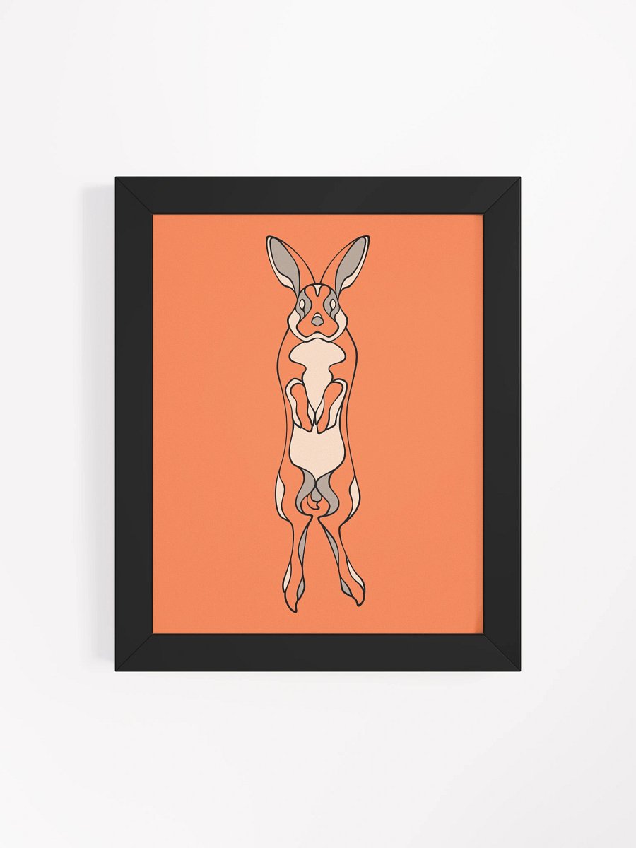 Floating Bunny - Framed Rectangle Poster product image (4)