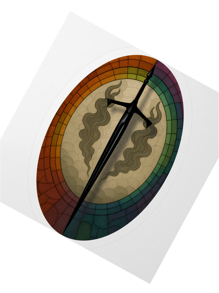 Blood and Smoke Sticker Oval product image (2)