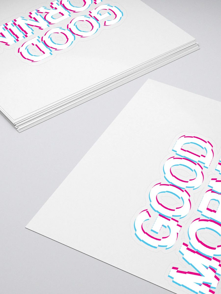 White Good Morning Sticker product image (4)