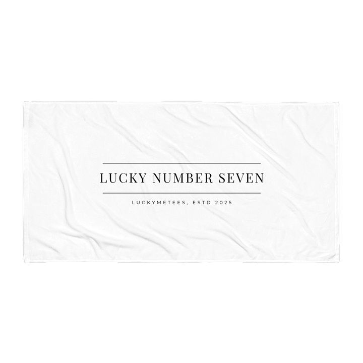 LUCKY NUMBER SEVEN Sublimated Towel Cotton Terry Towel product image (2)