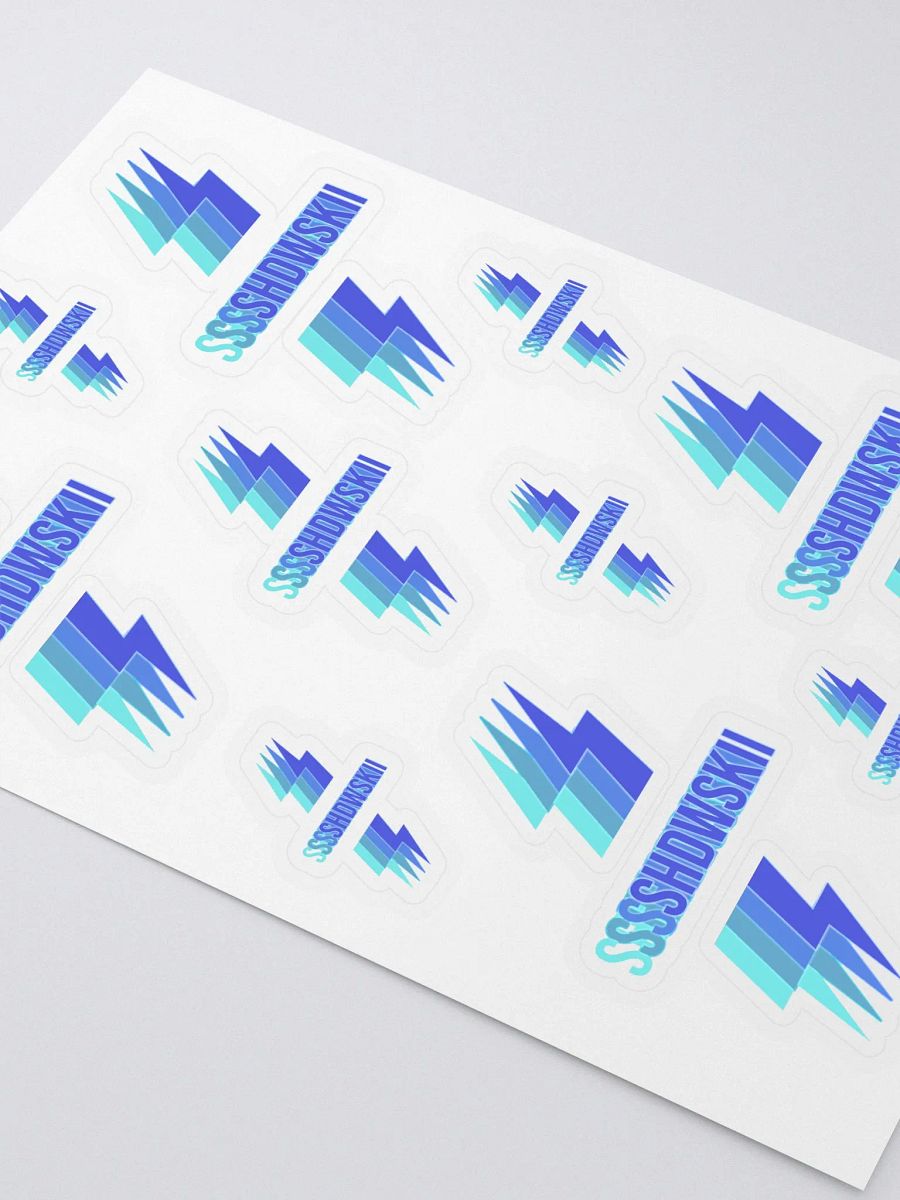 3D STICKERS / BLUE TO LIME BLUE product image (3)