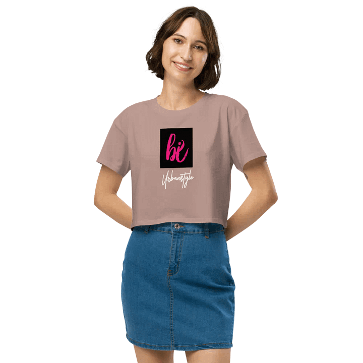 Pink Brushstroke 'bi' Women's Crop Top product image (2)