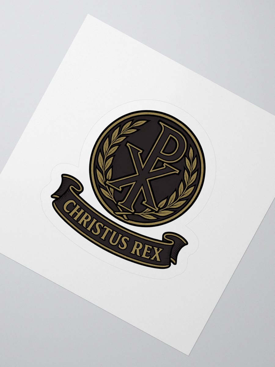 Chi-Rho sticker black product image (2)