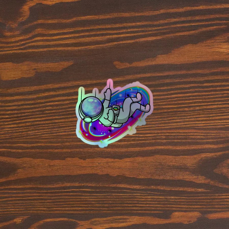 Holographic Astronaut Sticker product image (3)