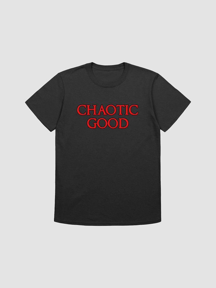 T-shirt - 'Chaotic Good' red font product image (1)