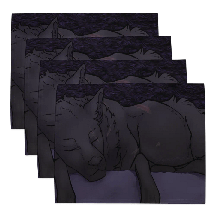 "The Slumbering Wolf" Placemat Set product image (1)