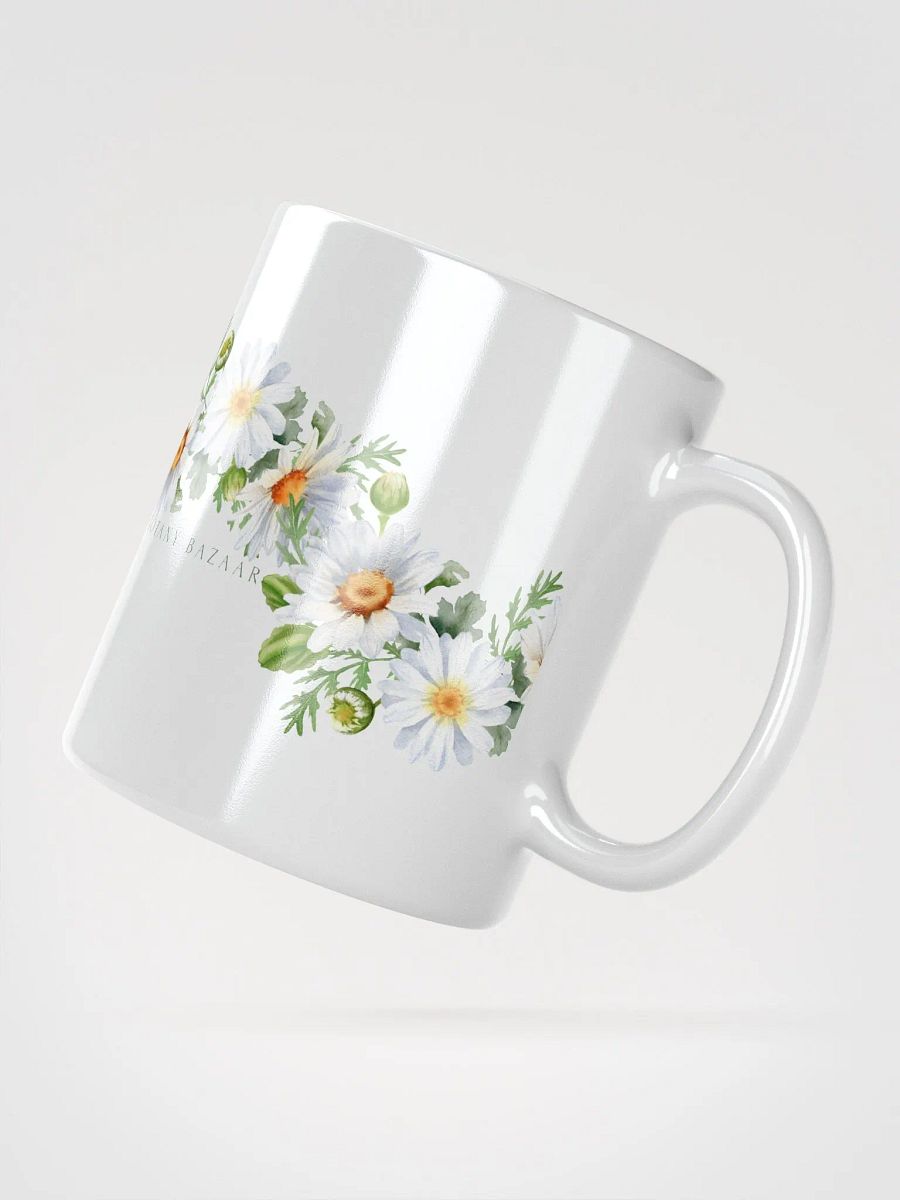 Daisy White Ceramic Mug product image (4)