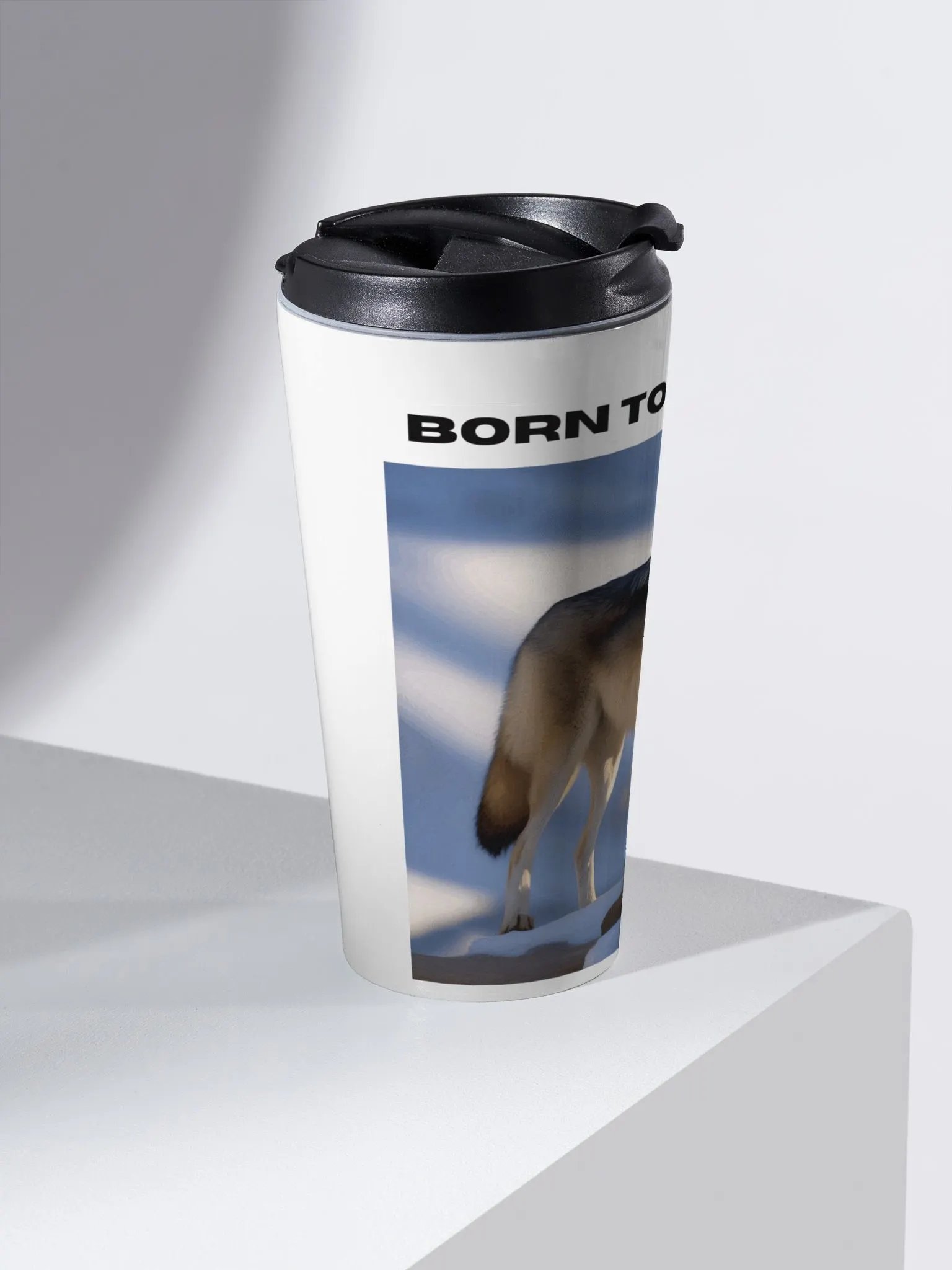 Wild Wolf Stainless Steel Travel Mug product image (2)