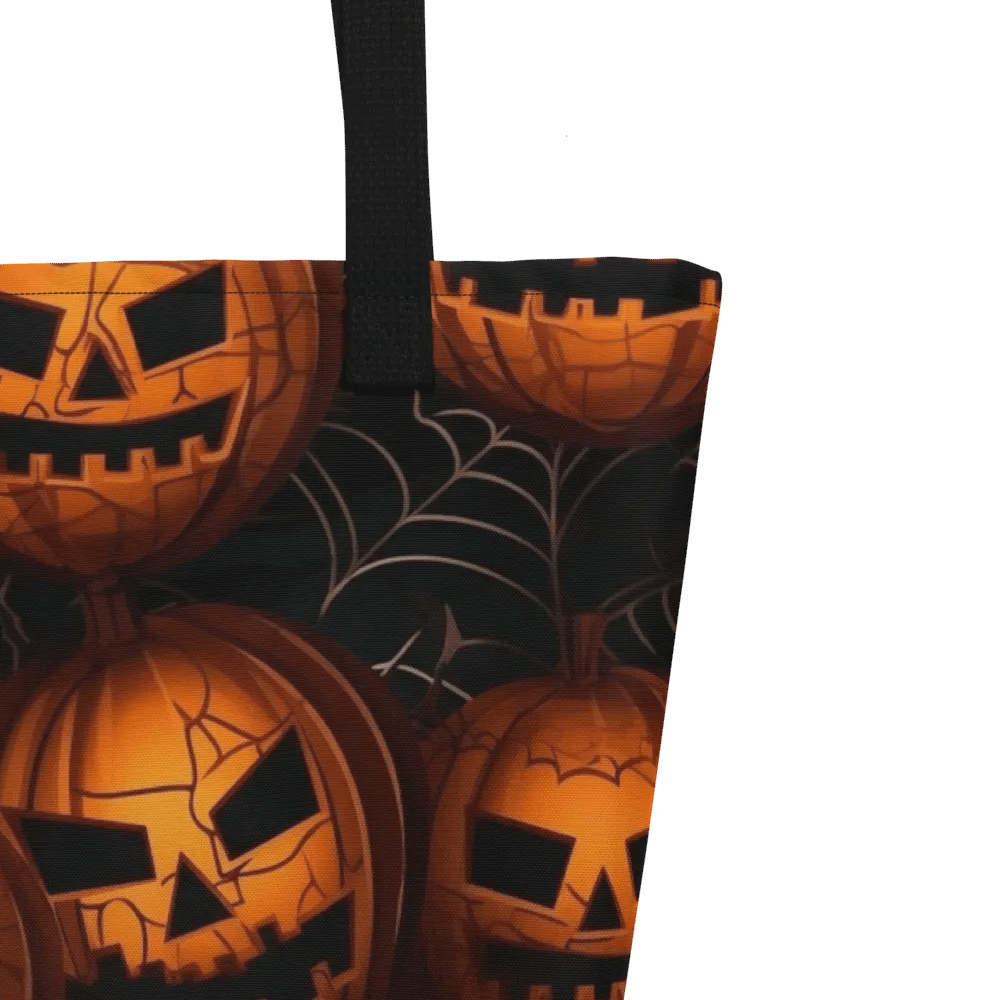 Pumpkin Web Black Tote Bag product image (5)