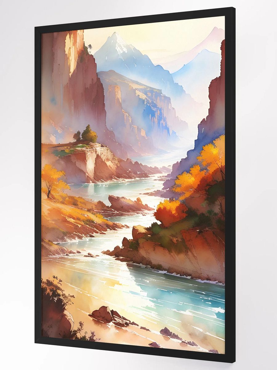 Autumn Serenity in the Canyons Framed Poster product image (3)
