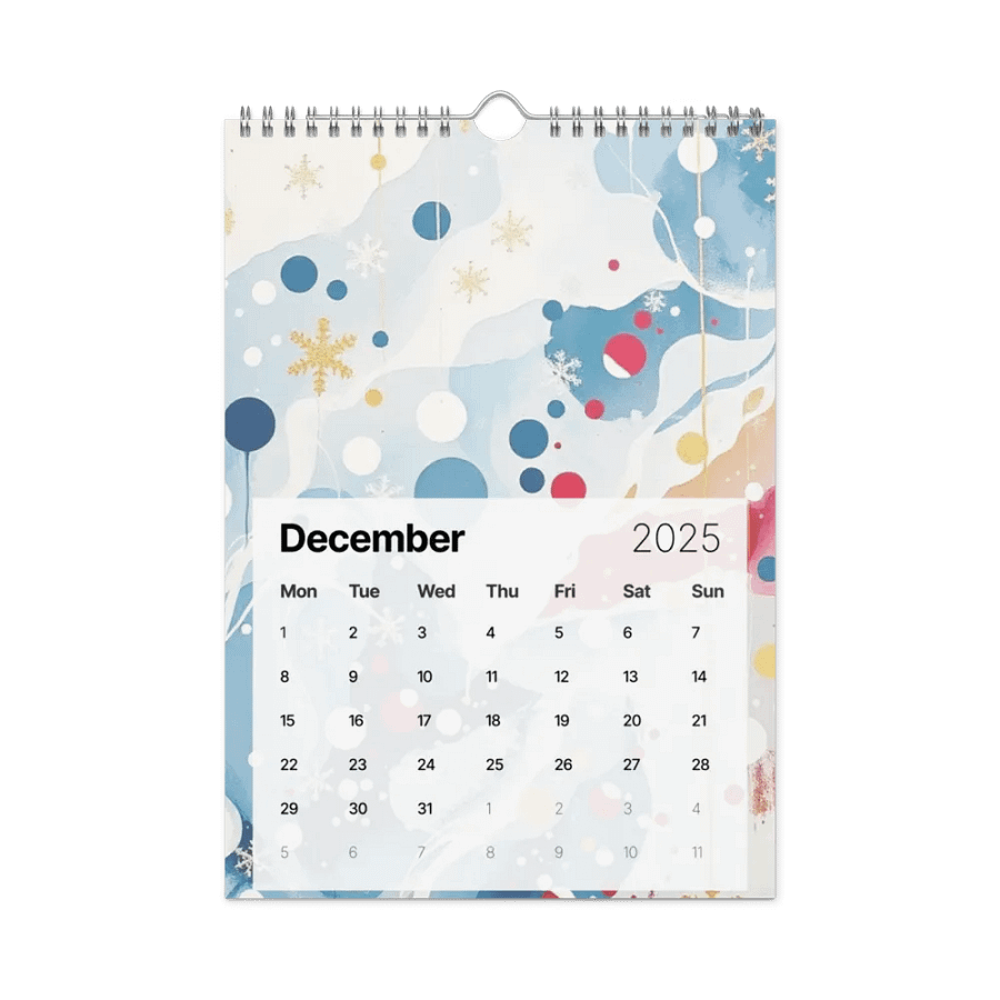 ART ABSTRACT WALL CALENDAR 2025 product image (4)