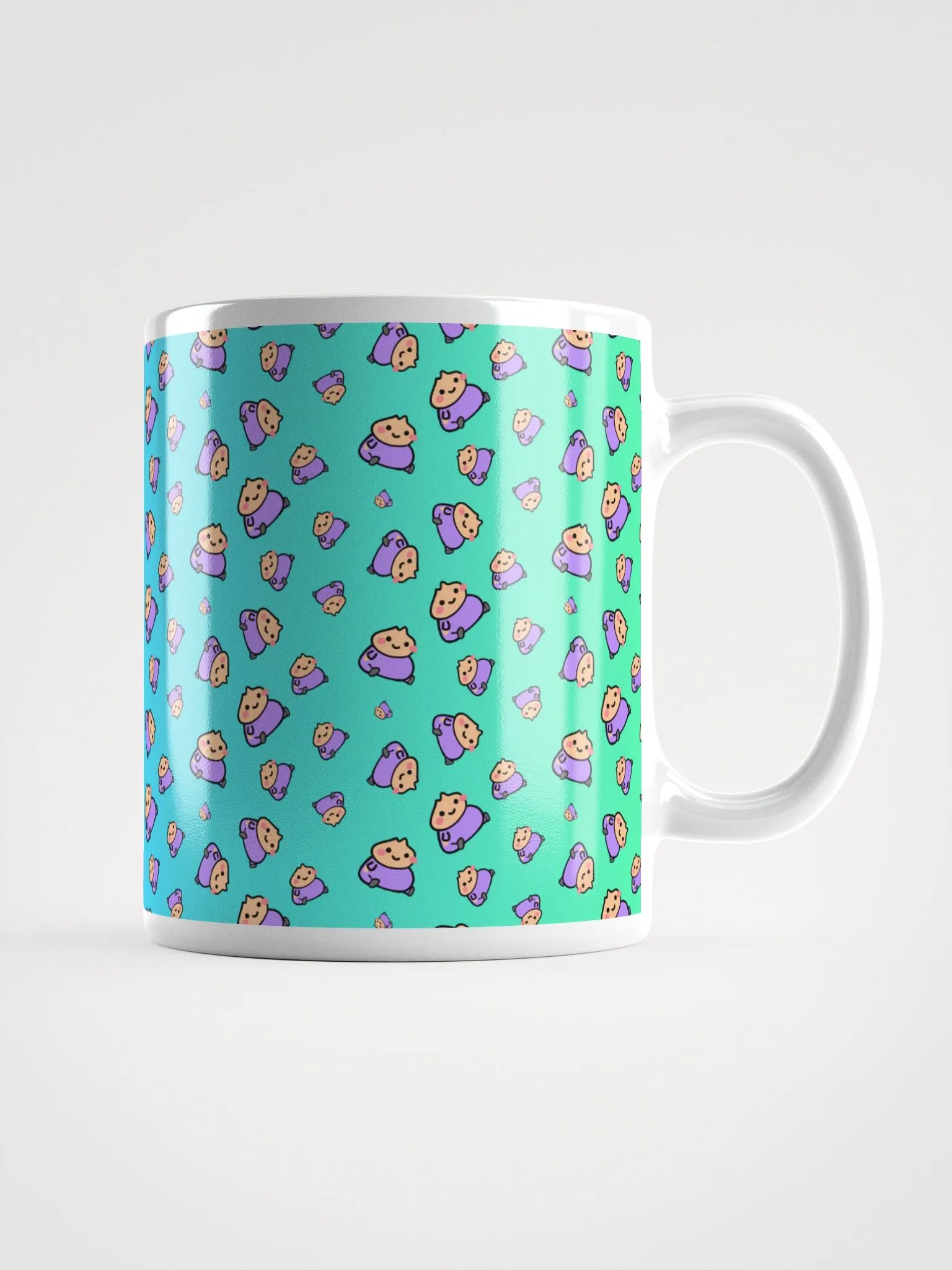 Dumpling Sitt | 2 | Pattern on Gradient | Glossy Mug product image (1)