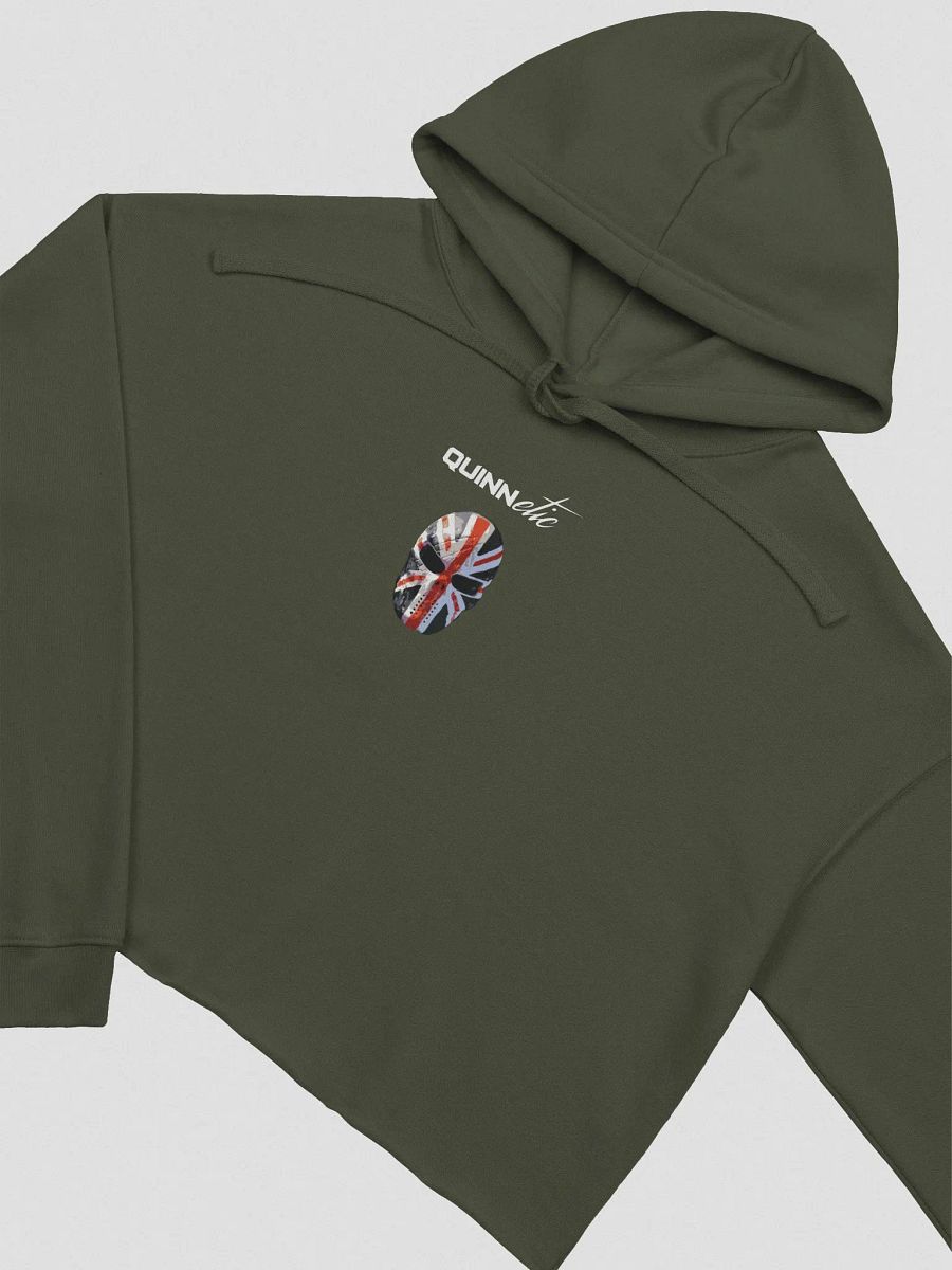 Quinnetic Logo - Bella+Canvas Fleece Crop Hoodie product image (1)