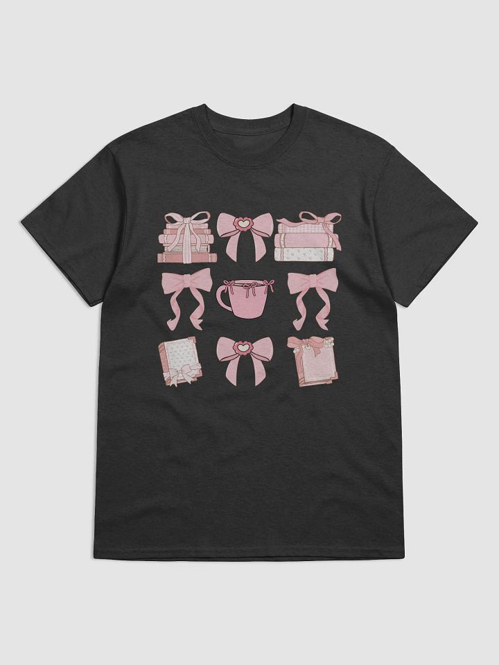 Cute and Decorative Pink Coquette Bow T-Shirt For Book Lovers product image (1)