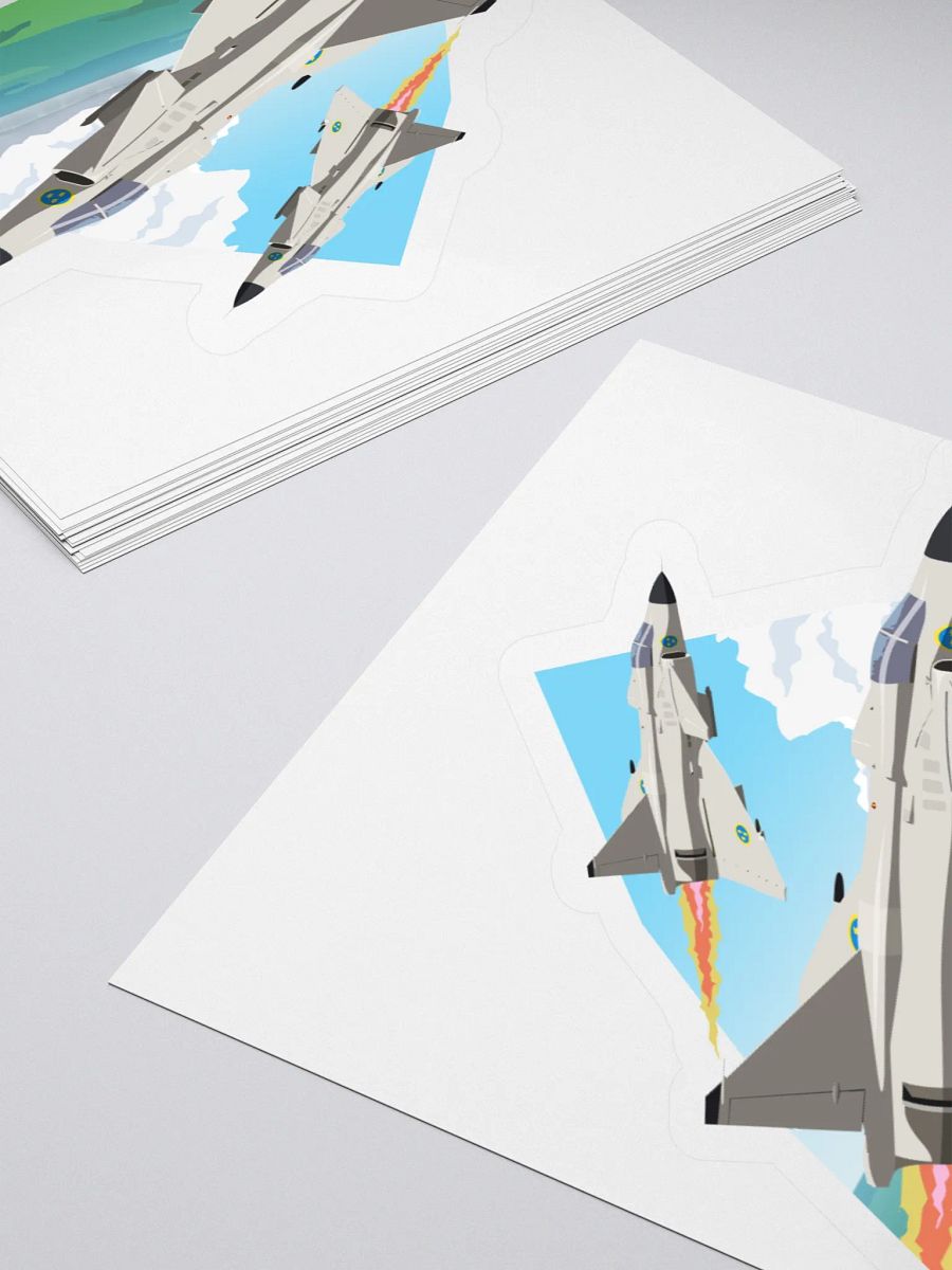 SAAB J37 Viggen Formation Sticker product image (4)