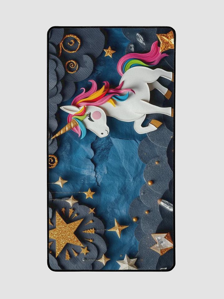 Whimsical Rainbow Unicorn Desk Mat product image (2)