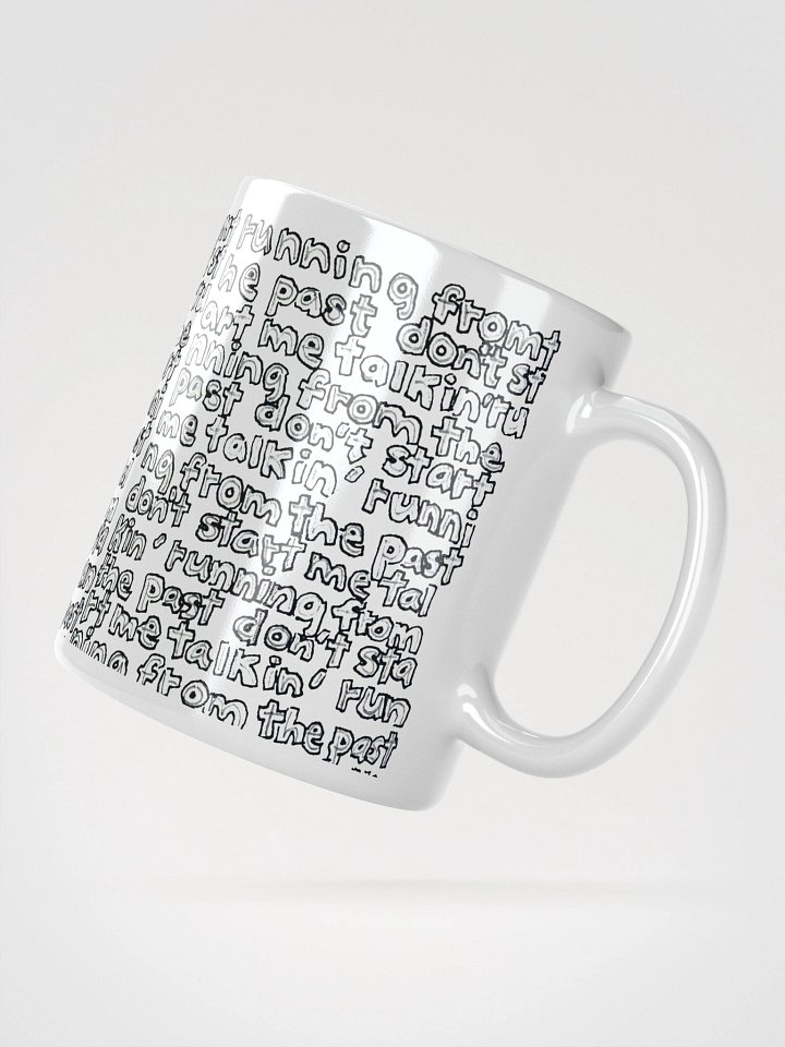 Running from the Past White Glossy Mug product image (4)