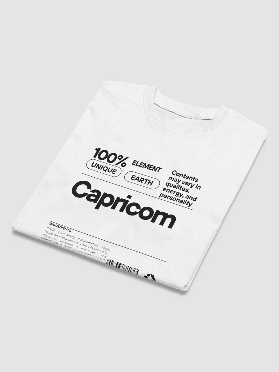 Built to rise. Wired to win. Capricorn T-shirt product image (2)