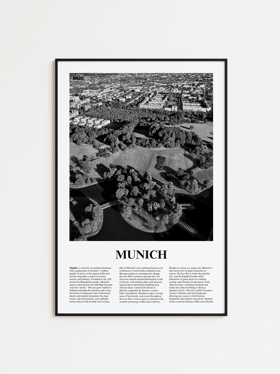 Munich 03 Newspaper Poster | Framed product image (1)