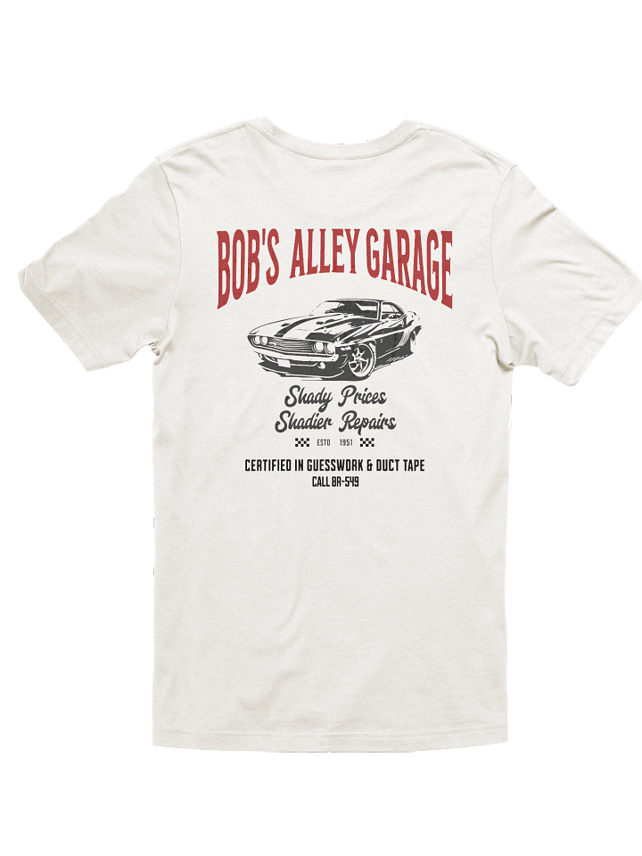 "Bob’s Alley Garage" – Vintage Mechanic Shirt (Front & Back Print) product image (1)