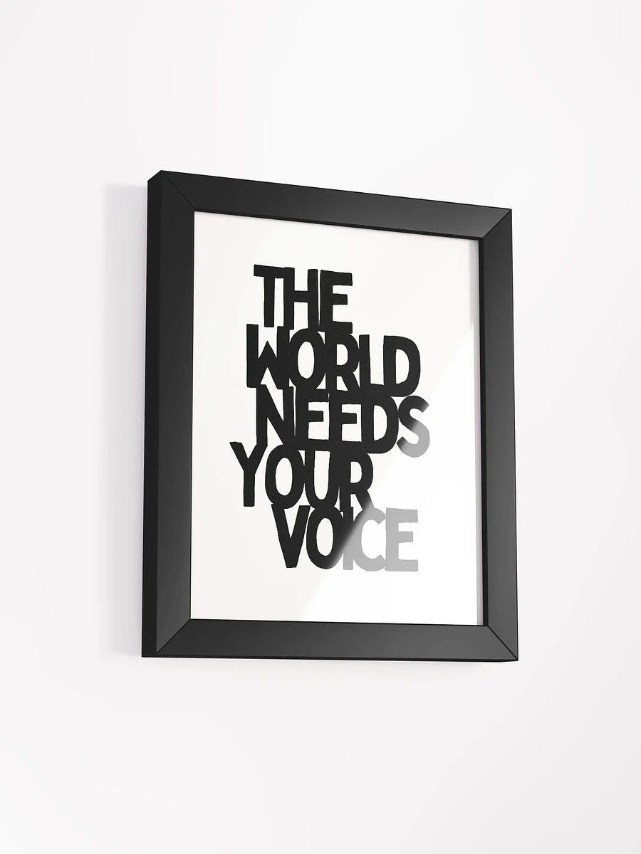 The World Needs Your Voice Black product image (5)