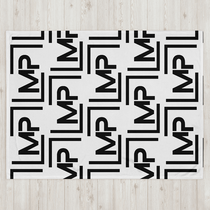 MP Stamp BLK Logo Patterned Throw Blanket product image (2)