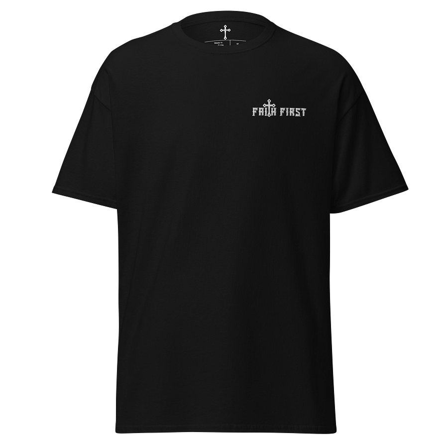 Faith F1rst Unisex T-Shirt – Embroidered product image (1)