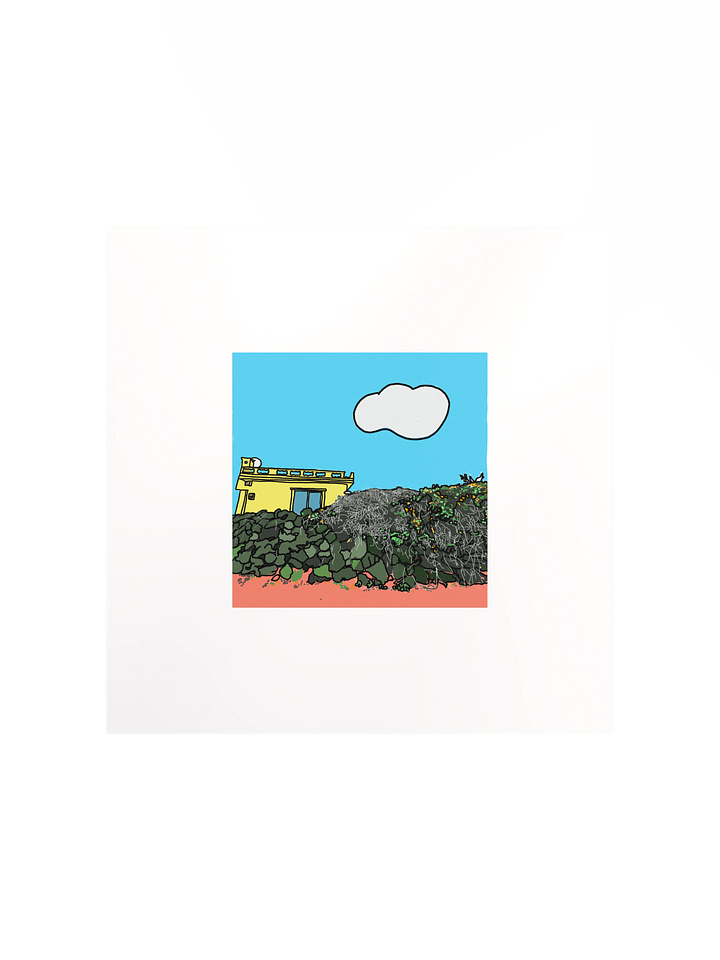 Jeju Island Art Poster - Yellow product image (1)