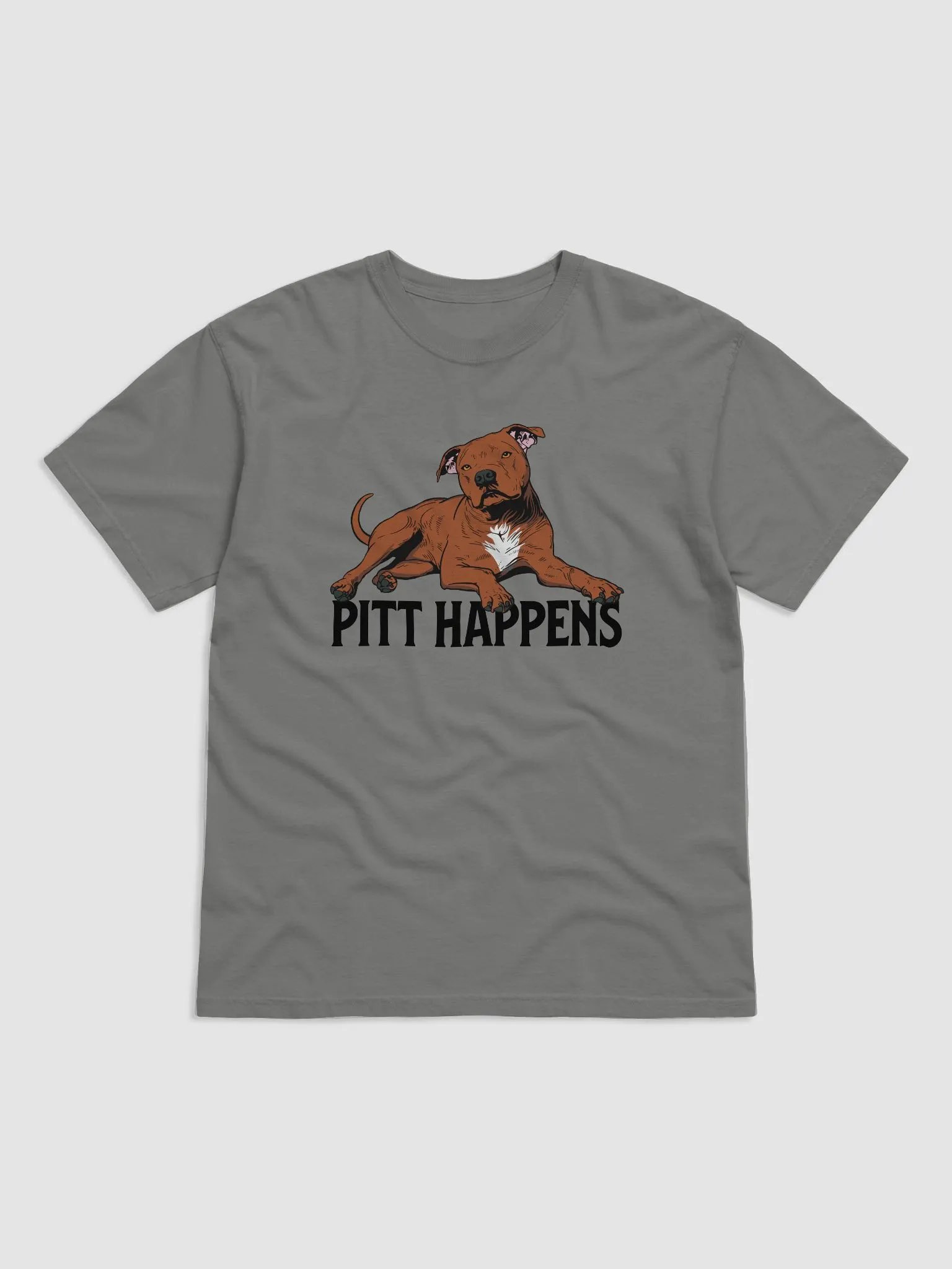 Pitt Happens T-Shirt of a Pitbull Terrier (Red) | Funny T-Shirt for Pitbull, Bully, and Staffordshire Terrier Paw-rents product image (23)
