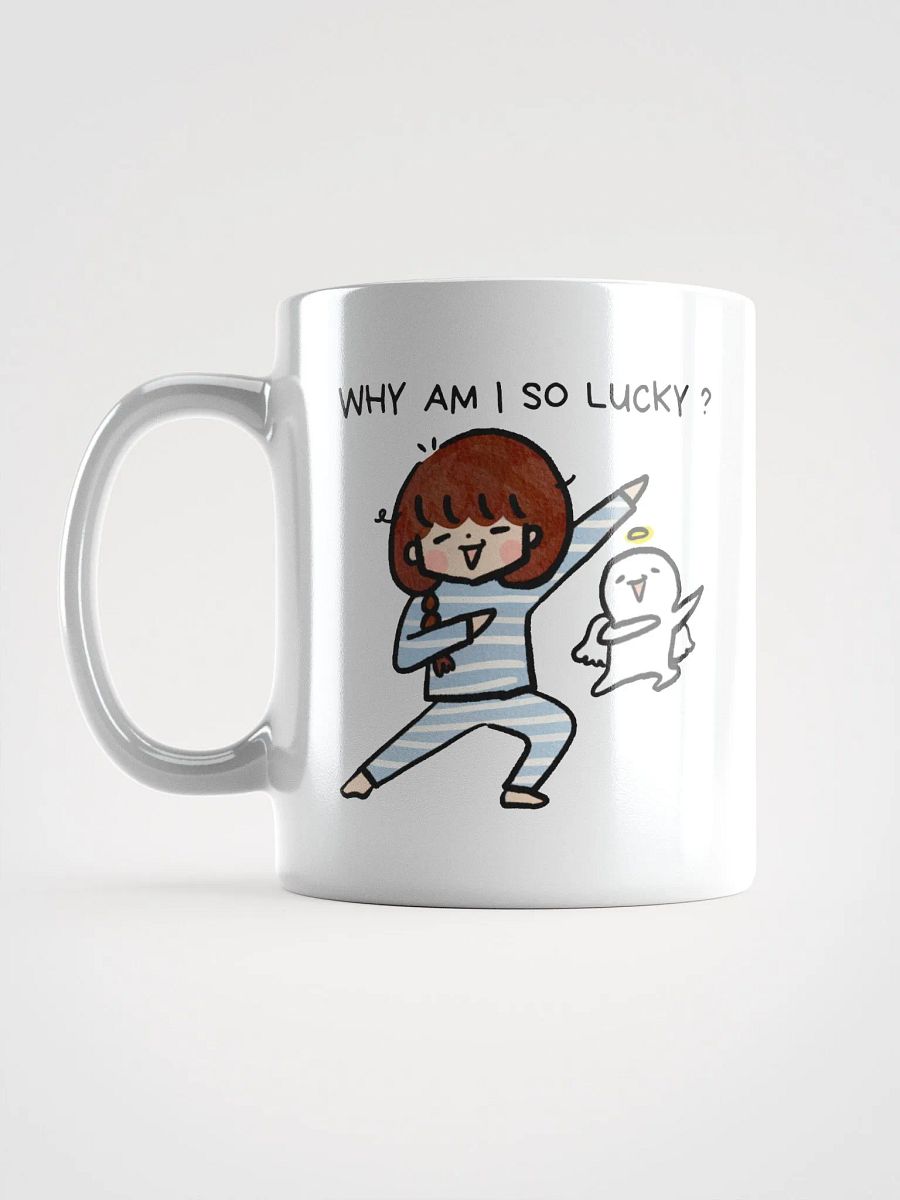 WHY AM I SO LUCKY | White Glossy Mug product image (6)