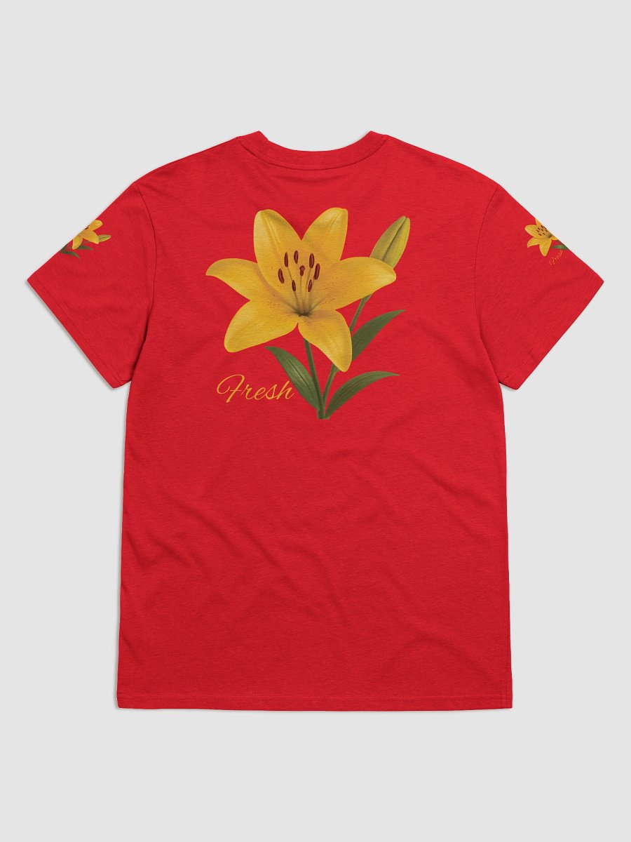 Fresh Yellow Lily Flower – Botanical Floral Graphic Tee product image (9)